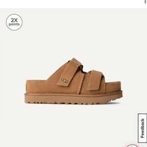 UGG Tan Suede Slide Sandals